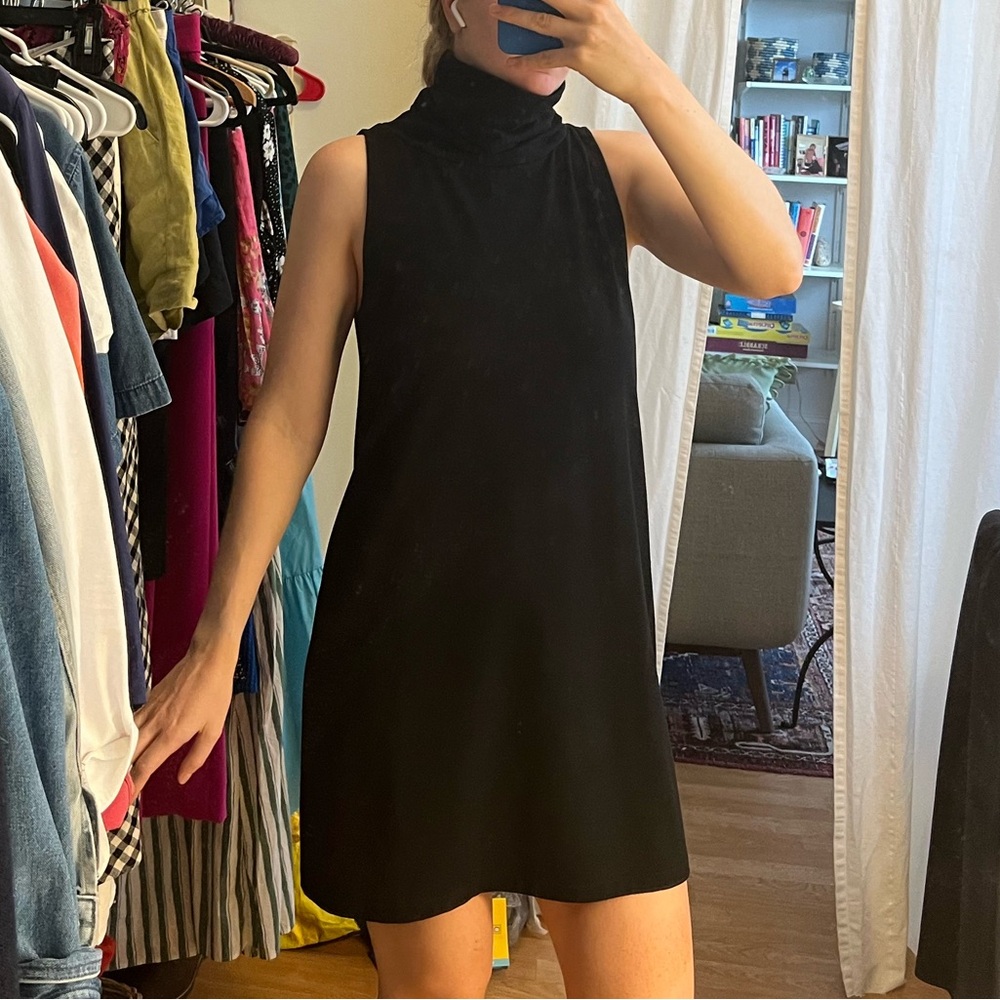 Leith Nordstroms Sleeveless Mini Turtleneck Dress
